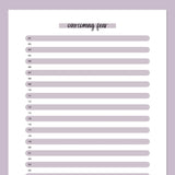 How I Overcame Feat Today Template - Purple