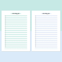 How I Overcame Feat Today Template - Teal and Light Blue