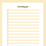 How I Overcame Feat Today Template - Yellow