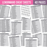 Learn Lenormand Cheat Sheets