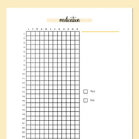 Medication Log  - Yellow