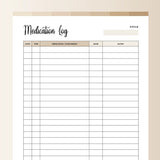 Medication Tracker Printable - Bohemian