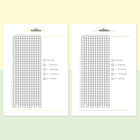 Meditation Tracking Journal - Bright Yellow and Light Green