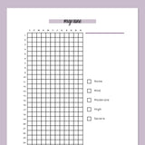 Migraine Tracking Journal  - Purple