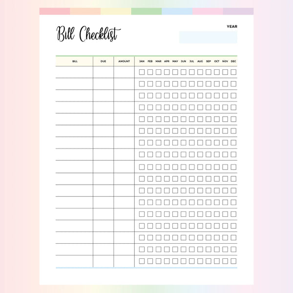Monthly Bill Organiser Printable | Instant Download PDF | A4 and US Letter – Plan Print Land monthly-bill-organiser-printable-instant-download-pdf-a4-and-us-letter-plan-print-land