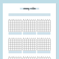 Monthly Evening Routine Journal Template | Instant Download | Printable ...