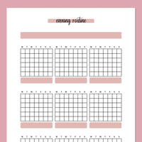 Monthly Evening Routine Journal Template | Instant Download | Printable ...