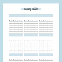 Monthly Morning Routine Journal Template | Instant Download | Printable ...