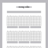 Monthly Morning Routine Journal Template - Grey