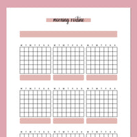 Monthly Morning Routine Journal Template | Instant Download | Printable ...