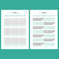 Monthly Prayer Journal Template - 2 Version Overview