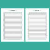 Monthly Screen Time Journal Template - 2 Version Overview