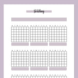 Monthly Stretching Journal Template - Purple