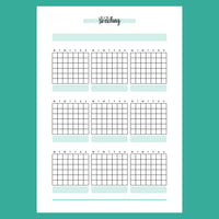 Stretch Journal Monthly Stretching Journal Template | Instant Download | Printable PDF ...