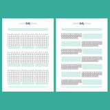 Monthly Study Journal Template - 2 Version Overview