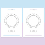 Mood Ring Journal - Aqua and Light Purple