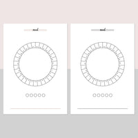 Mood Ring Journal - Light Brown and Light Grey