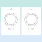 Mood Ring Journal - Teal and Light Blue