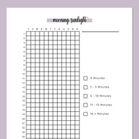 Morning Sunlight Tracking Journal  - Purple