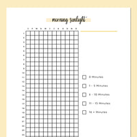 Morning Sunlight Tracking Journal  - Yellow