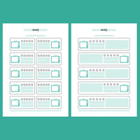 Movie Tracking Journal Template - 2 Version Overview