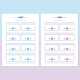 Music Playlist Journal Template - Aqua and Light Purple