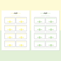 Music Playlist Journal Template - Light Yellow and Light Green