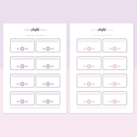 Music Playlist Journal Template - Lavendar and Bright Pink