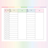 Nurse Hourly Planner Template PDF - Page Overview