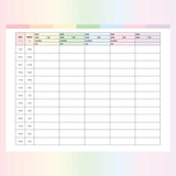 Nurse Shift Planner Template - Page Overview