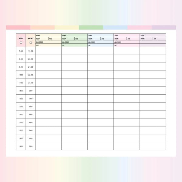 Nurse Shift Planner Template | A4 & US Letter Sizes | Instant Download Printable – Plan Print Land nurse-shift-planner-template-a4-us-letter-sizes-instant-download-printable-plan-print-land
