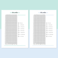 Oboe Practice Journal  - Teal and Light Blue