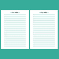 One Act Of Kindness Daily Template - 2 Version Overview