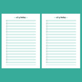 One Act Of Kindness Daily Template - 2 Version Overview