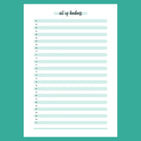 One Act Of Kindness Daily Template - Version 1 Full Page View