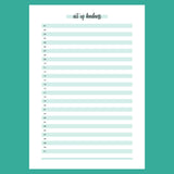 One Act Of Kindness Daily Template - Version 2 Full Page View