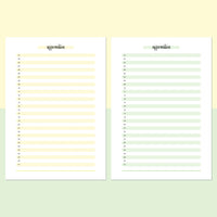 One Daily Affirmation Template - Light Yellow and Light Green