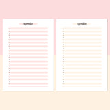 One Daily Affirmation Template - Salmon Red and Bright Orange