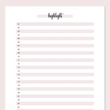 One Daily Highlight Template - Pink