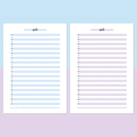 One Daily Quote Template - Aqua and Light Purple