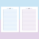 One Daily Quote Template - Aqua and Light Purple