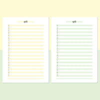 One Daily Quote Template - Light Yellow and Light Green