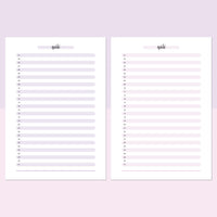 One Daily Quote Template - Lavendar and Bright Pink