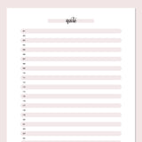 One Daily Quote Template - Pink