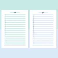 One Daily Quote Template - Teal and Light Blue