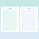 One Daily Quote Template - Teal and Light Blue