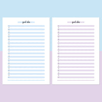 One Good Idea Template - Aqua and Light Purple