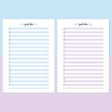 One Good Idea Template - Aqua and Light Purple