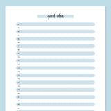 One Good Idea Template - Blue