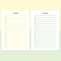 One Good Idea Template - Light Yellow and Light Green